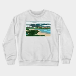 Lofoten Islands, Norway, on a misty day Crewneck Sweatshirt